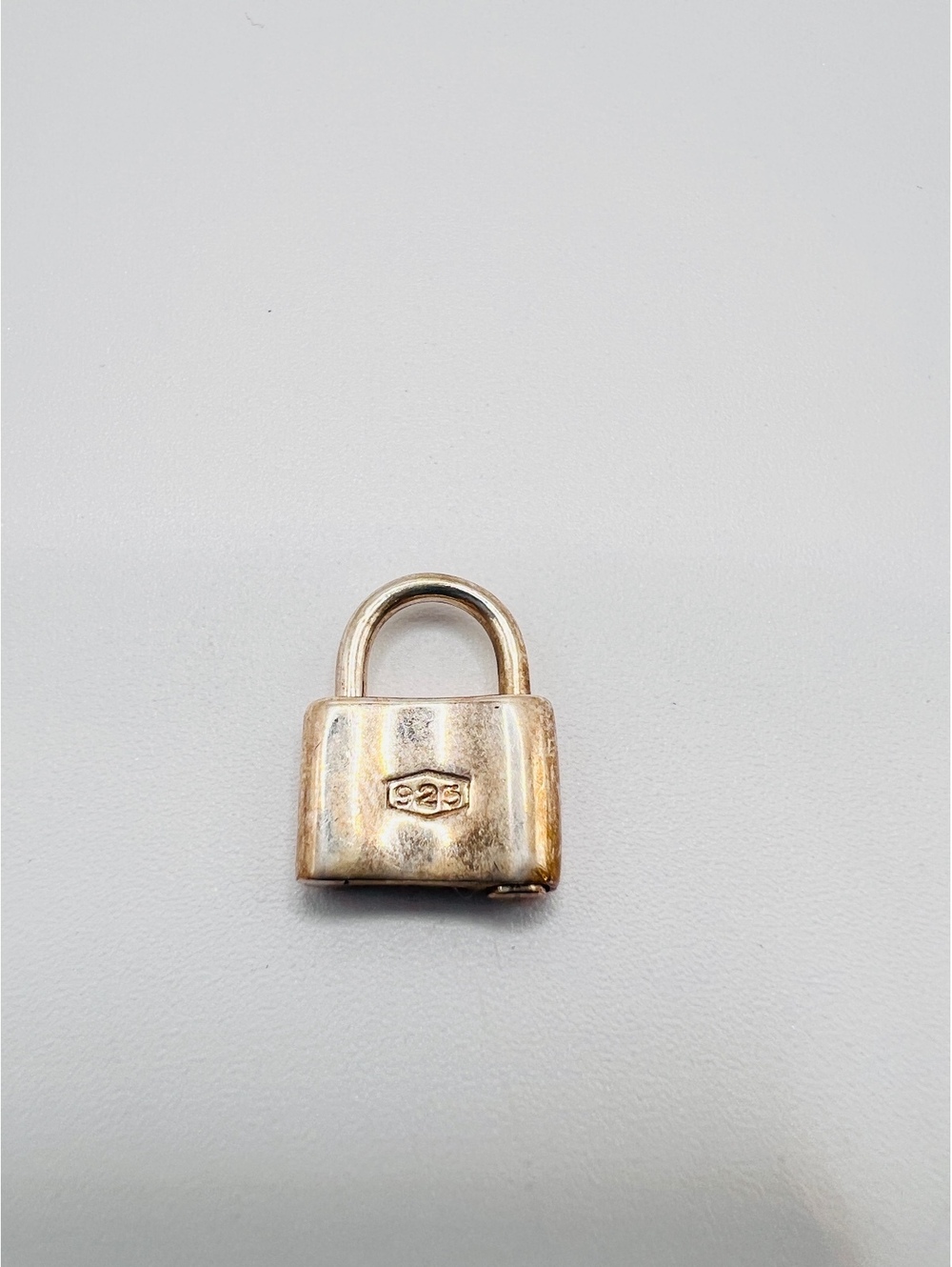 Vintage 925 Sterling Silver Padlock Lock Charm Pendant Thailand